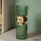 Set of 2 Decorative Green Tall Glass Vase - Modern Minimalist Decor for Parties, and Special Events - Perfect Centerpiece for Coffee Tables, Living Rooms, Dining Tables, Offices, and Farmhouse Decor